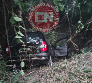 Zafira cai em ribanceira