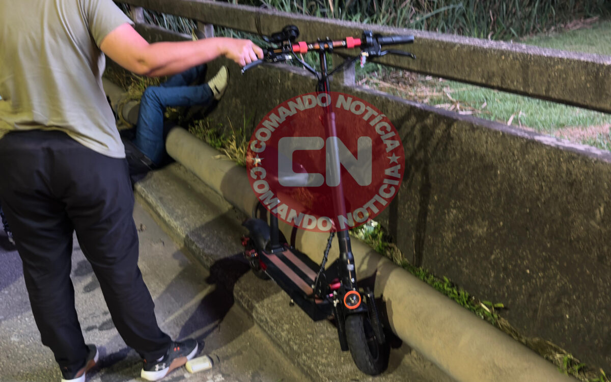 Acidente patinete e moto itaici 3