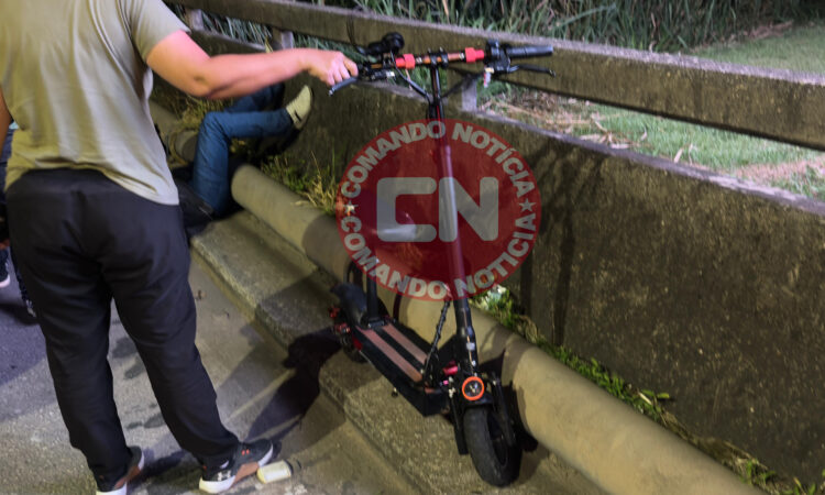 Acidente patinete e moto itaici 3