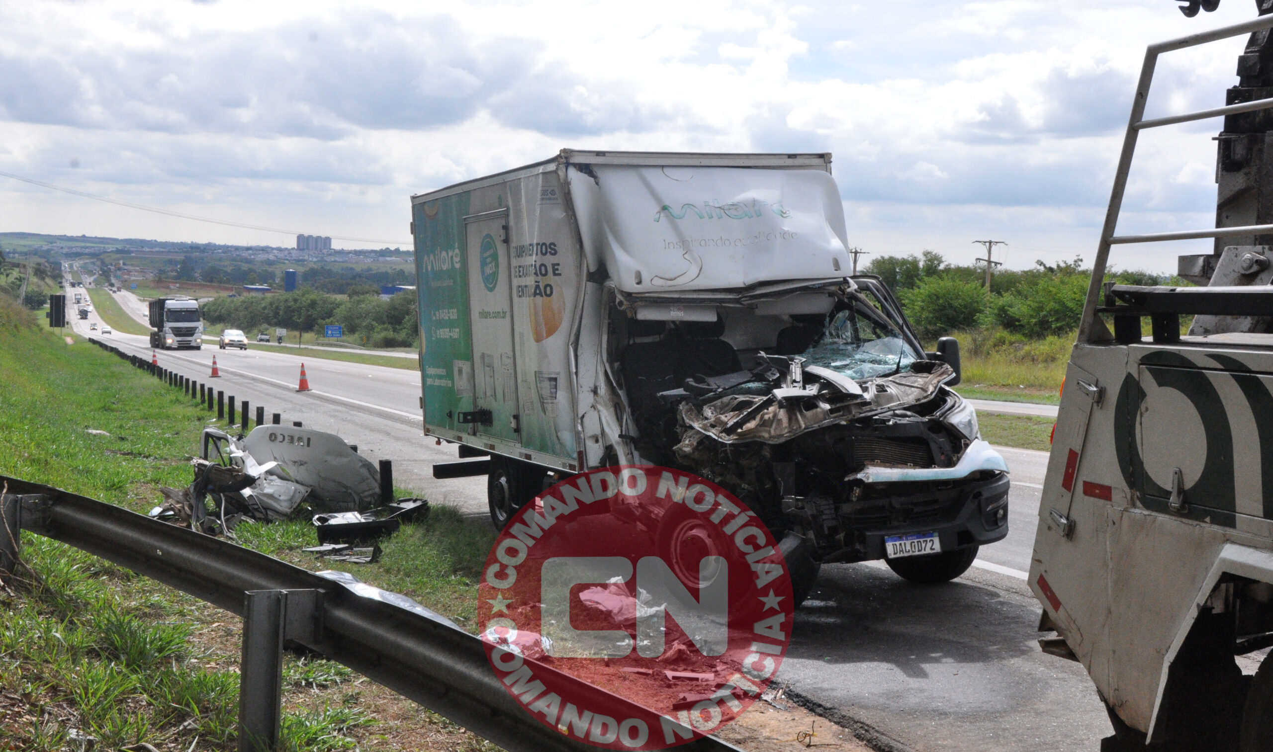 Ajudante morre colisÃo sp 75 salto 1