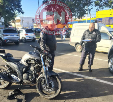 ColisÃo fere motociclista mercado cidade nova