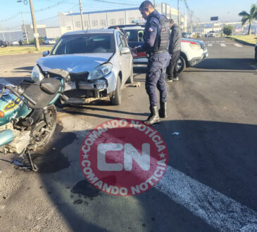 ColisÃo moto e carro estrada gm