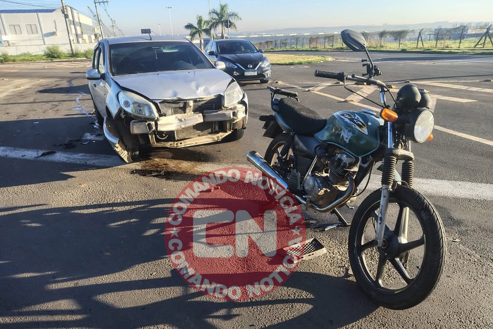 ColisÃo moto e carro estrada gm 1