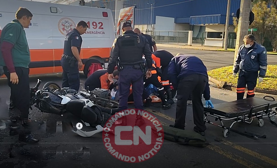 ColisÃo moto e vam casa blanca