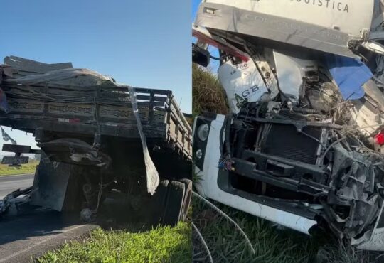 Motorista morre colisÂo bandeirantes limeira