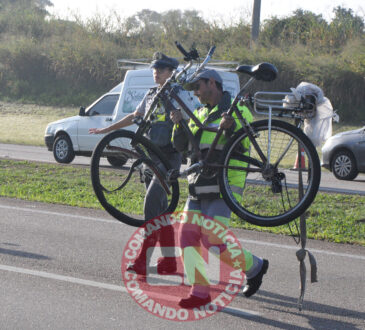 ColisÃo bike e moto km 54 1