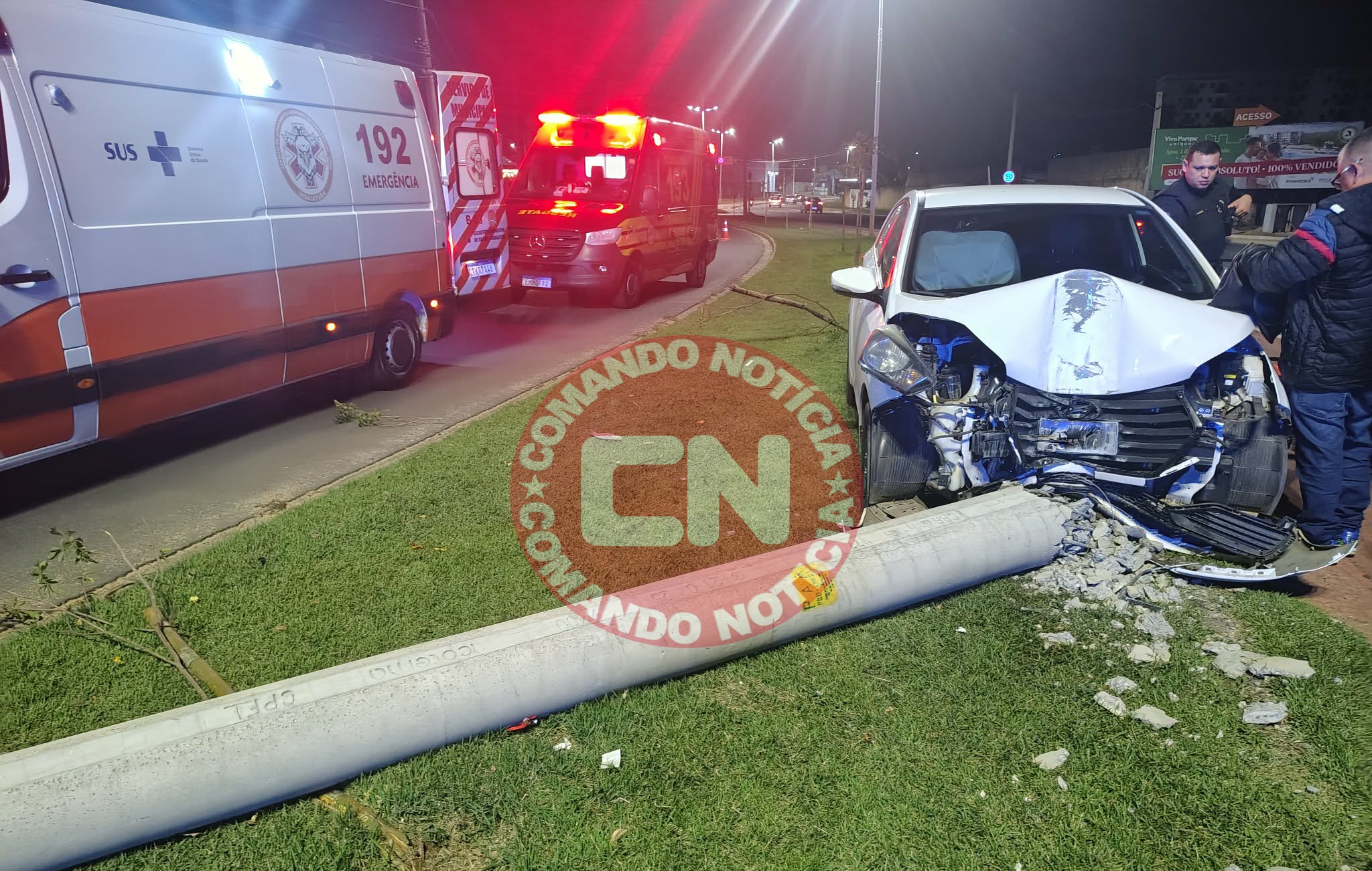 ColisÃo carro manoel ruz peres 1