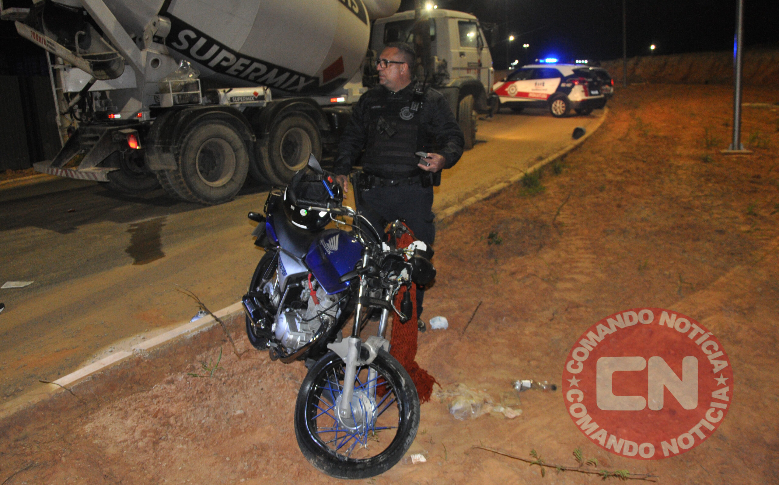 ColisÃo moto e bitoneira 1