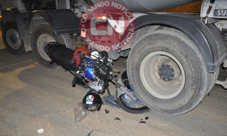 ColisÃo moto e bitoneira 2