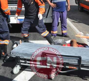ColisÃo moto e carreta tancredo
