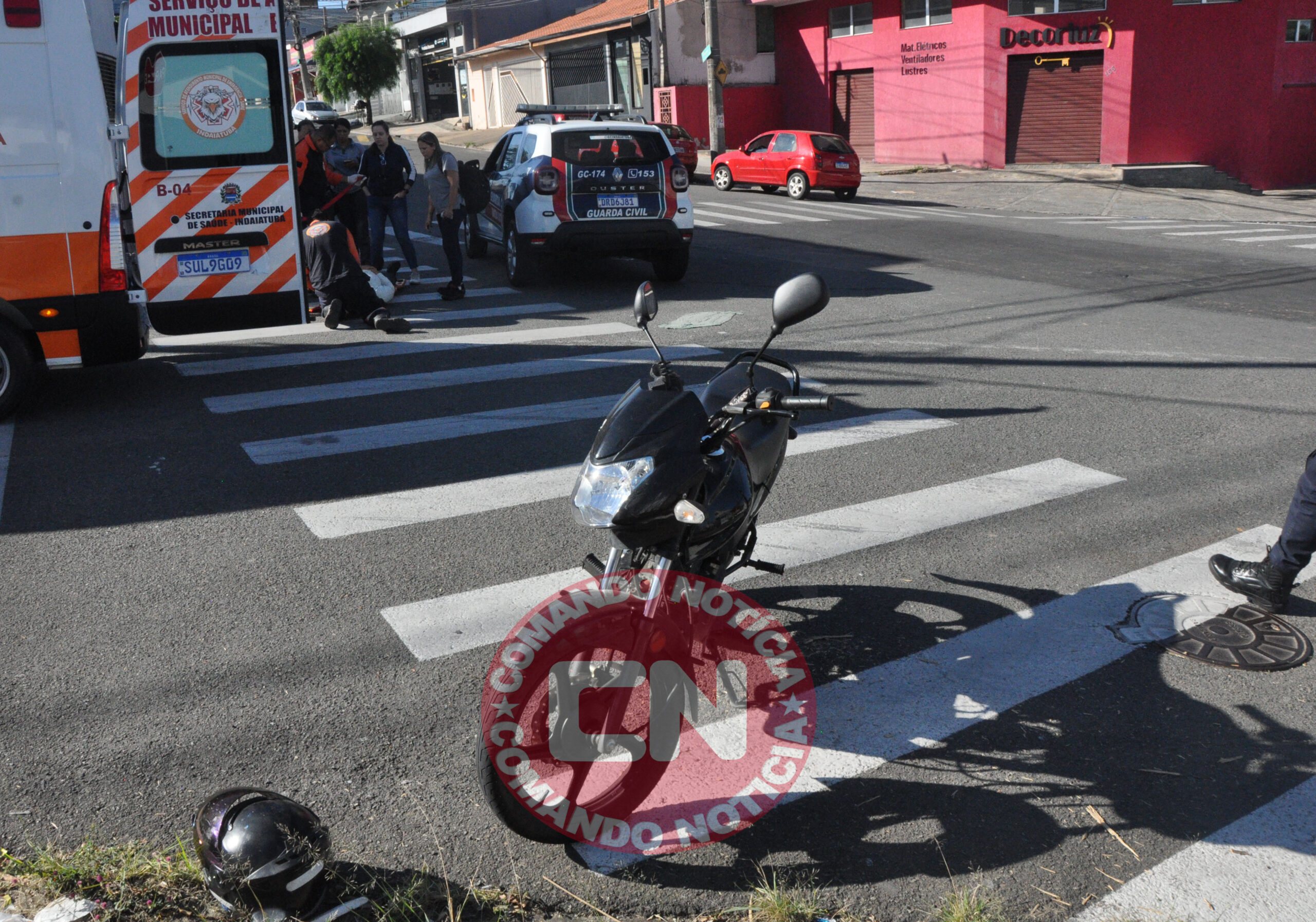 ColisÃo moto e carro jd paulista