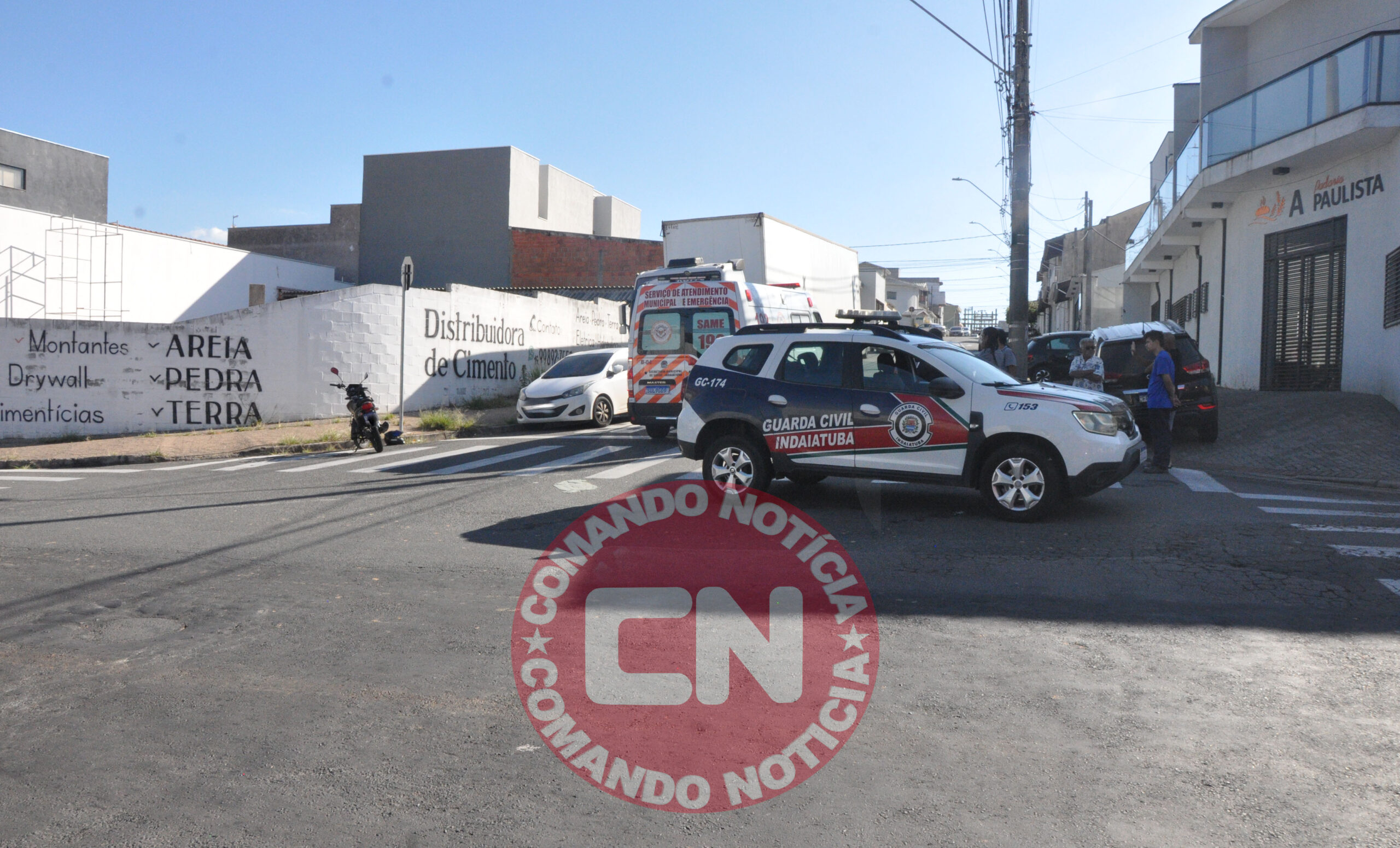 ColisÃo moto e carro jd paulista 3