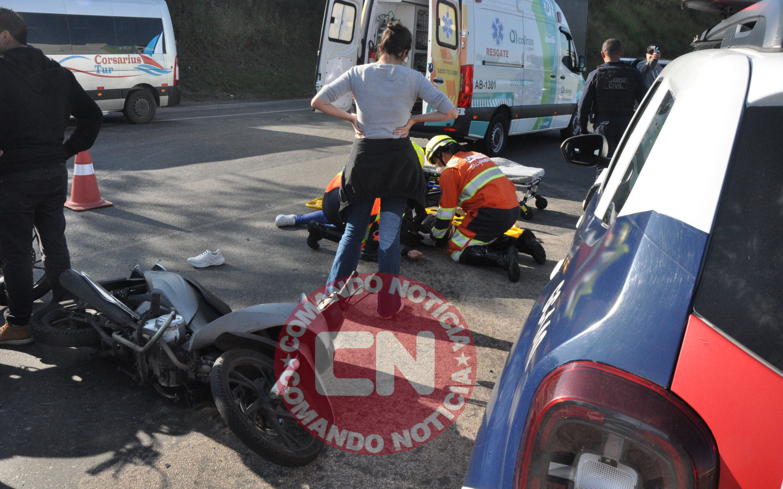 ColisÃo motos e onibus vicinal 3