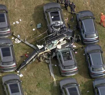 Helicopteros colidem e matam 6 no rio