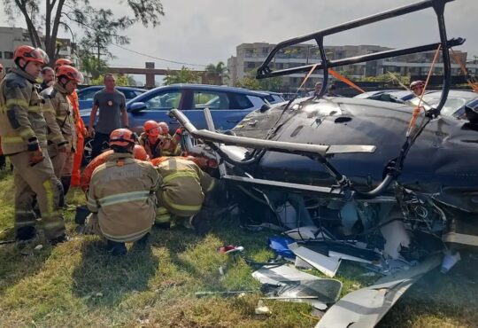 Queda helicopteros rj