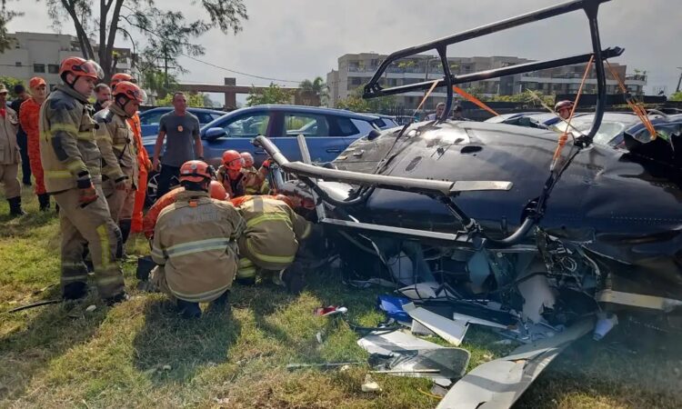 Queda helicopteros rj