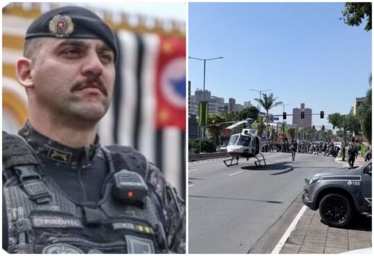 Tenente da rota baleado