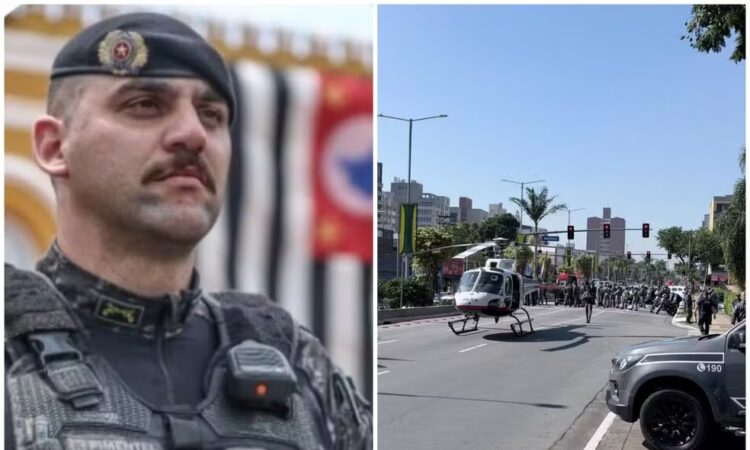 Tenente da rota baleado