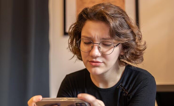 Jovem no celular eutropia