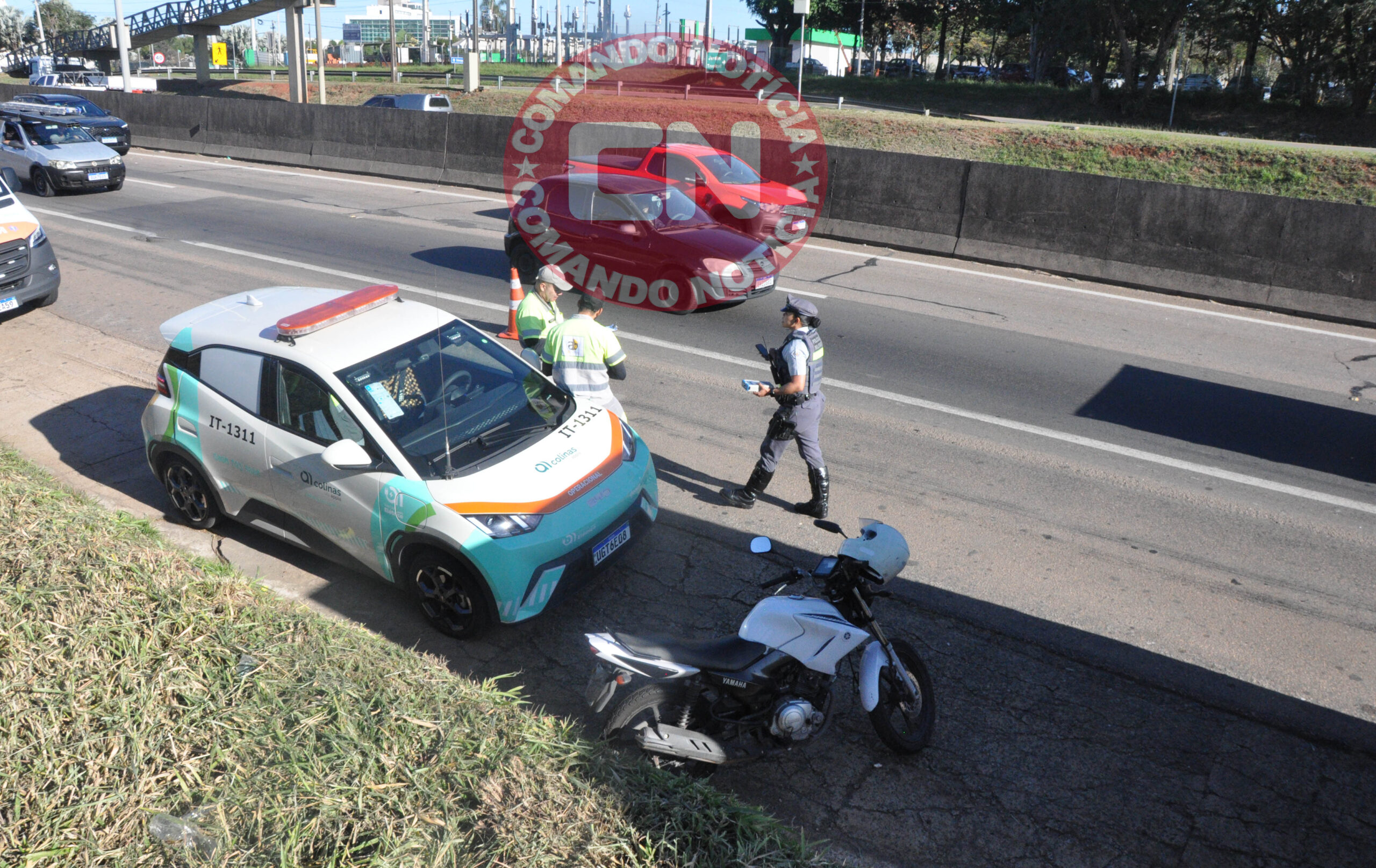 ColisÃo moto e caminhÃo km 52 1