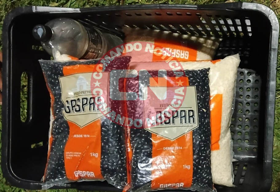 Furto arroz feijÃo preso pela gcm 1