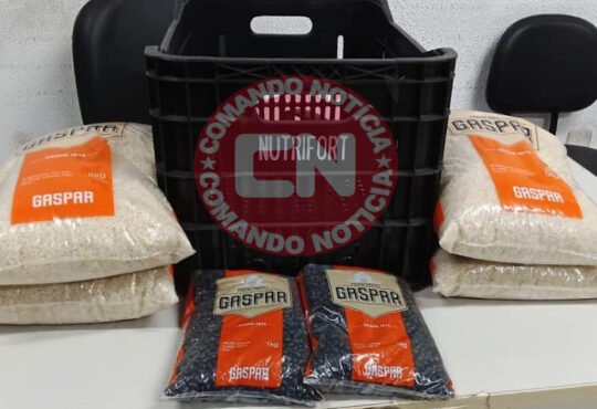 Furto arroz feijÃo preso pela gcm 3