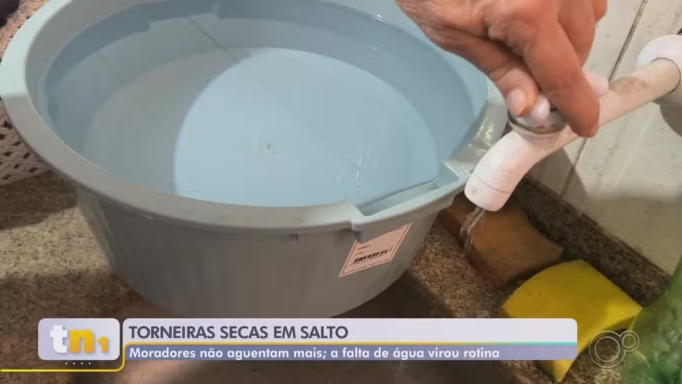 Falta de agua em salto
