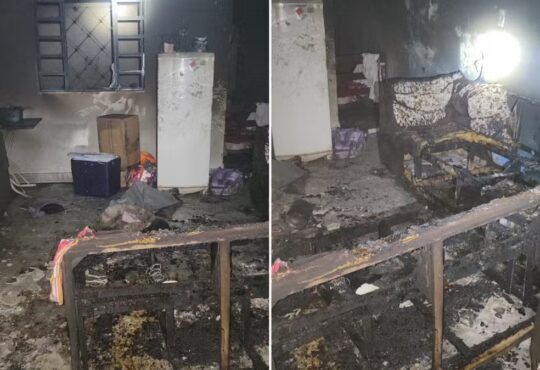 Fogo em casa engenheiro coelho pm