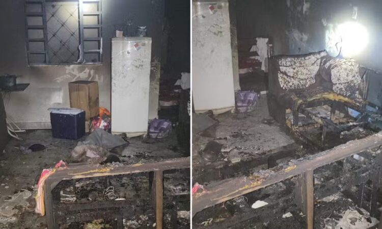 Fogo em casa engenheiro coelho pm