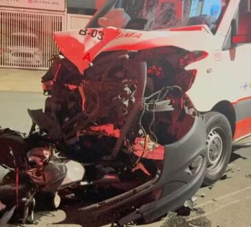 Moto em fuga bate em samu campinas