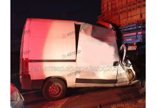 Van colide caminhão araras cópia