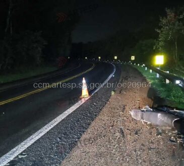 Motociclista morre em colisão sp 300 porto feliz