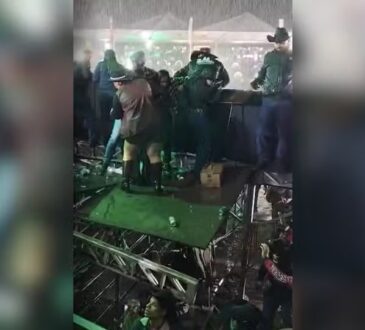 Queda arquibancada camarote varzea paulista