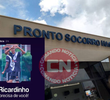 Ricardinho queimadura