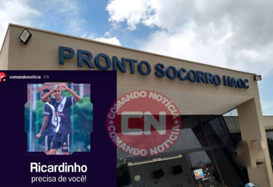 Ricardinho queimadura