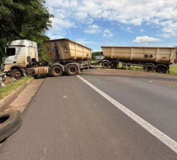 Acidente com carreta em limeira wesley