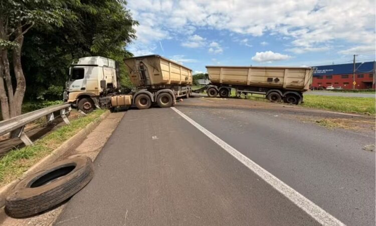 Acidente com carreta em limeira wesley