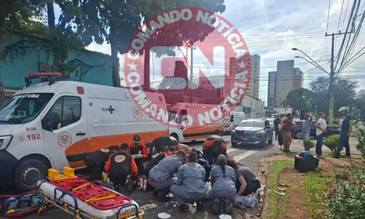 ColisÃo envolve carro e moto kenhedy
