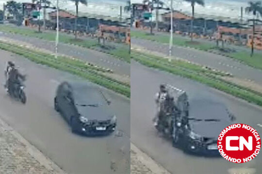 ColisÃo motociclista fere dedo 3