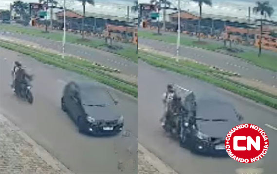 ColisÃo motociclista fere dedo 3