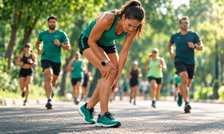 Corrida pé sem dor
