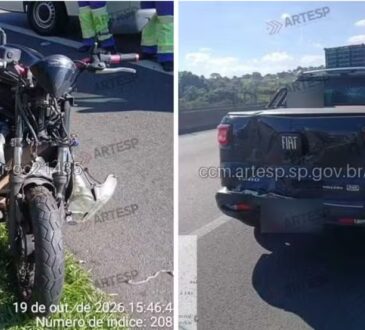 Motociclista fica gravemente ferido jundiai